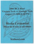 Georgia Tech at Virginia Tech - 2000 BCA Bowl