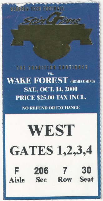 Georgia Tech vs. Wake Forest - 2000