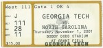 Georgia Tech vs. North Carolina - 2001