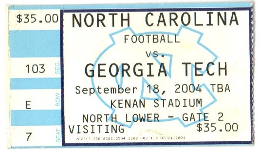 2004-09-18 - Georgia Tech at North Carolina