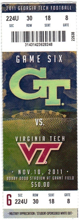 2011-11-10 - Georgia Tech vs. Virginia Tech