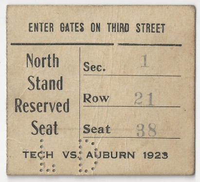 Georgia Tech vs. Auburn - 1923