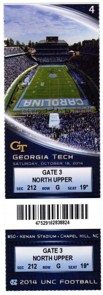 2014-10-18 - Georgia Tech at North Carolina